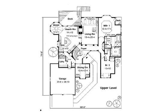 Floor Plan - Main Floor for Traditional House Plan #312-589 - 4 bed, 4 bath
