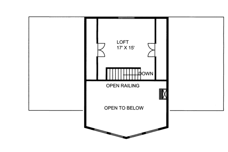 Home Plan - Floor Plan - Upper Floor for Contemporary House Plan #117-803 - 3 bed, 2.5 bath