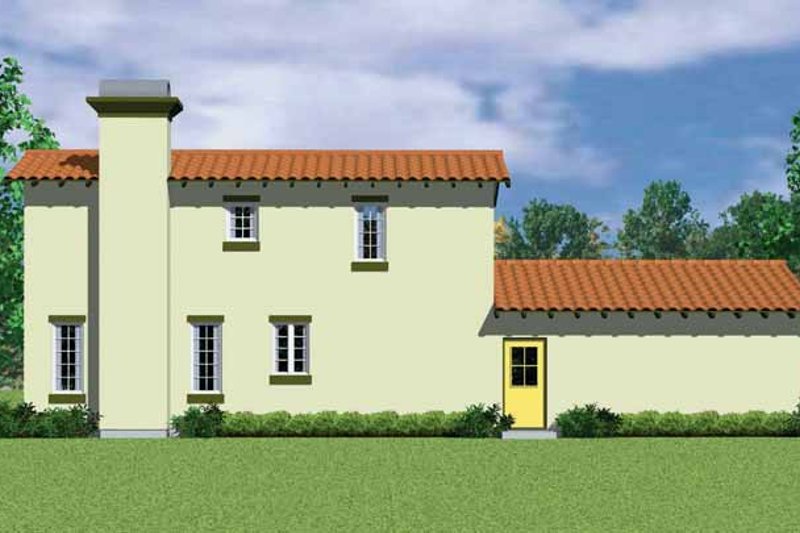 Architectural House Design - Exterior - Other Elevation 3 for Adobe / Southwestern House Plan #72-1126 - 3 bed, 2.5 bath