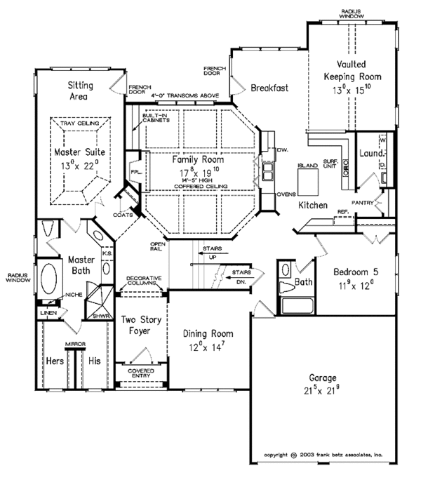 Country Floor Plan - Main Floor Plan #927-918
