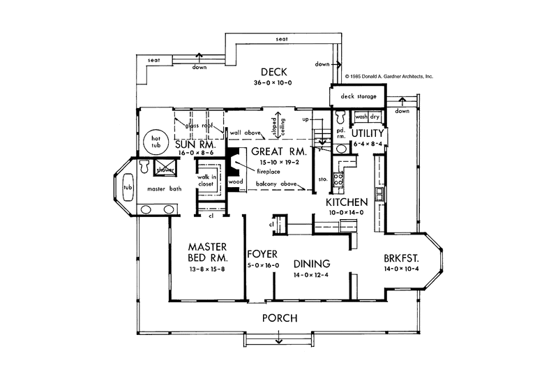 Home Plan - Floor Plan - Main Floor for Country House Plan #929-80 - 3 bed, 2.5 bath