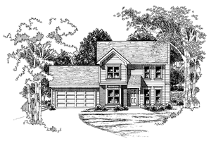Colonial Exterior - Front Elevation Plan #927-234