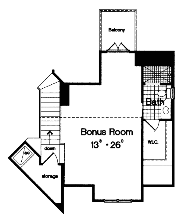 Architectural House Design - Victorian Floor Plan - Upper Floor Plan #417-658