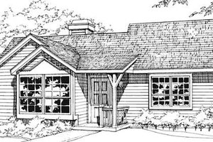 Ranch Exterior - Front Elevation Plan #320-324