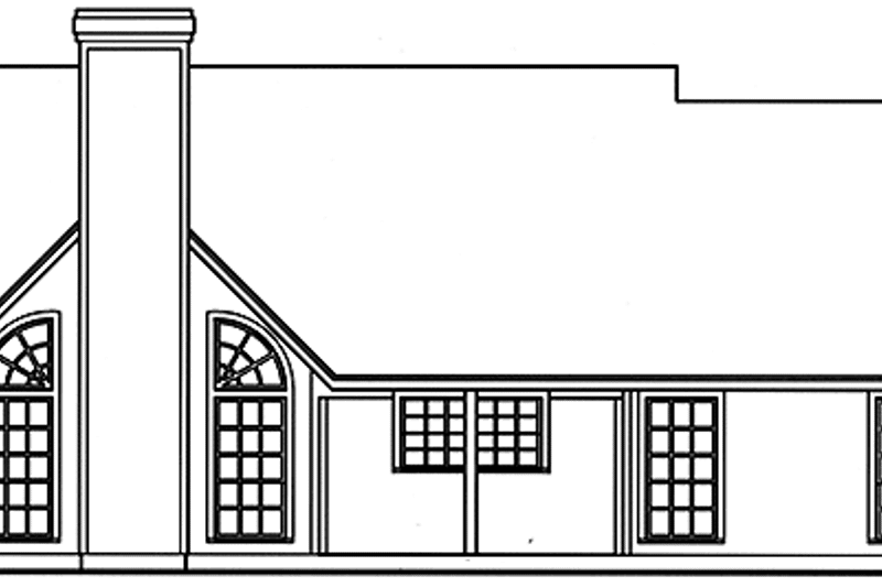 Dream House Plan - Exterior - Rear Elevation for Country House Plan #42-706 - 3 bed, 2 bath