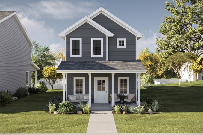 Traditional Style House Plan - 3 Beds 2.5 Baths 1415 Sq/Ft Plan #455-671