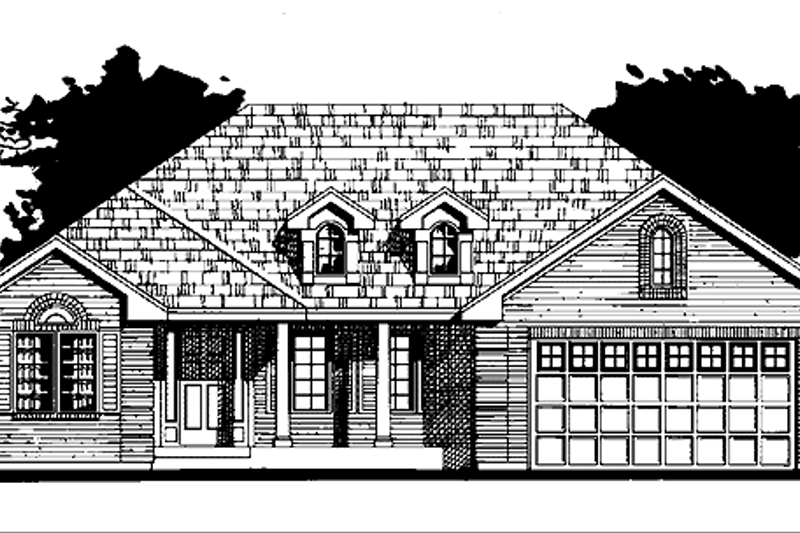 House Design - Country Exterior - Front Elevation Plan #300-116