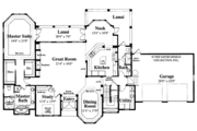 Mediterranean Style House Plan - 3 Beds 3 Baths 3599 Sq/Ft Plan #930-103 
