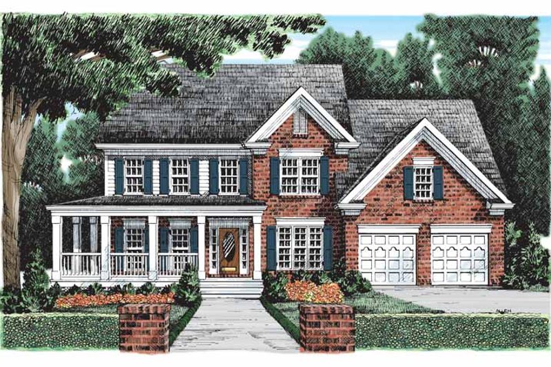 Architectural House Design - Country Exterior - Front Elevation Plan #927-80