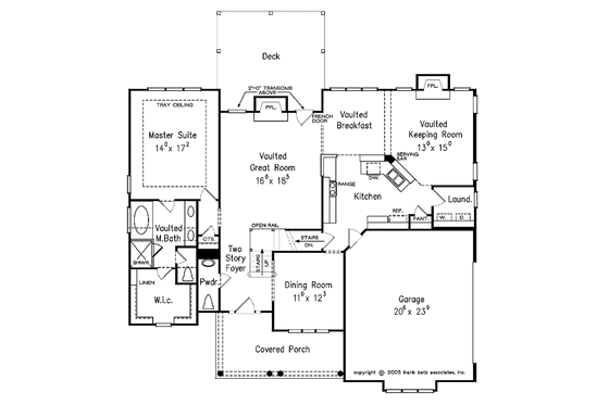 Floor Plan - Main Floor for Country House Plan #927-341 - 3 bed, 2.5 bath