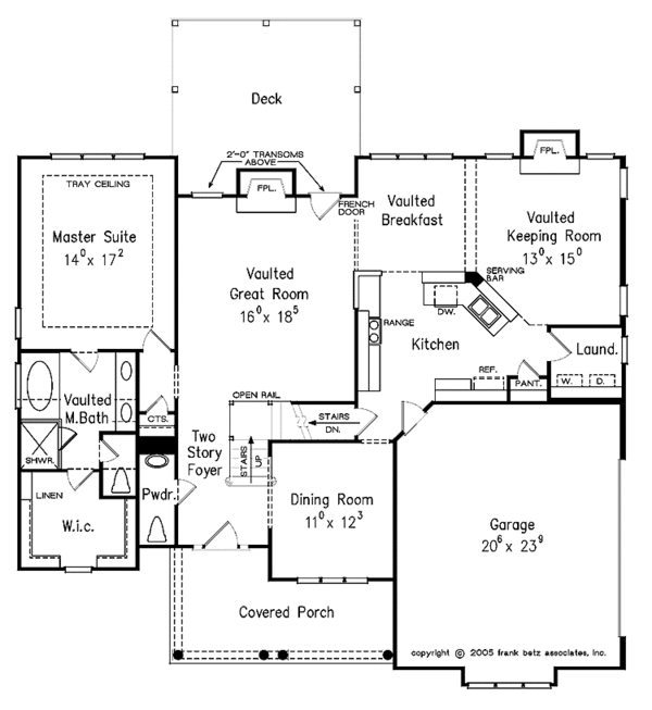 Dream House Plan - Country Floor Plan - Main Floor Plan #927-341