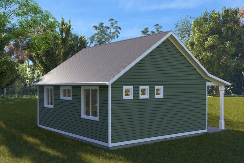 Dream House Plan - Exterior - Rear Elevation for Farmhouse House Plan #1060-304 - 1 bed, 1 bath