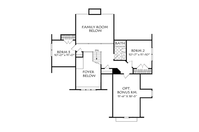 Dream House Plan - Floor Plan - Upper Floor for Cottage House Plan #927-972 - 3 bed, 2.5 bath