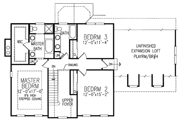 Home Plan - Victorian Floor Plan - Upper Floor Plan #456-87