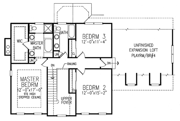 Dream House Plan - Victorian Floor Plan - Upper Floor Plan #456-87
