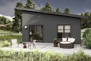 Modern Style House Plan - 1 Beds 1 Baths 574 Sq/Ft Plan #455-433 