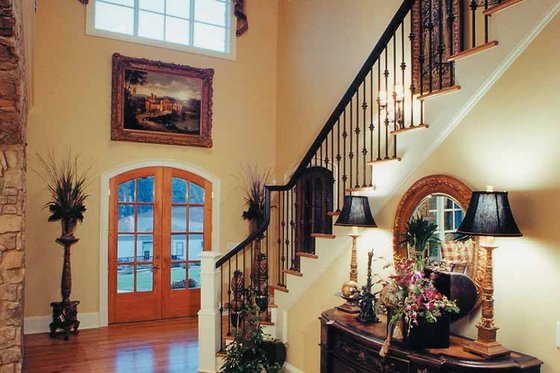 Interior - Entry for European House Plan #437-66 - 4 bed, 4.5 bath
