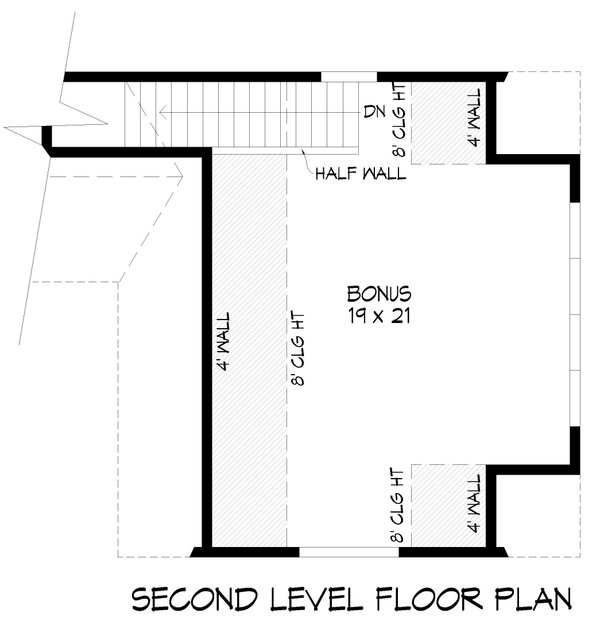 Country Floor Plan - Upper Floor Plan #932-756