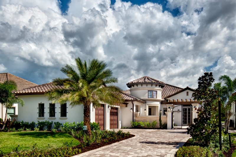House Plan Design - Exterior - Front Elevation 3 for Mediterranean House Plan #930-444 - 3 bed, 3.5 bath