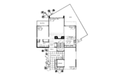 Contemporary Style House Plan - 4 Beds 3 Baths 2537 Sq/Ft Plan #72-641 Floor 