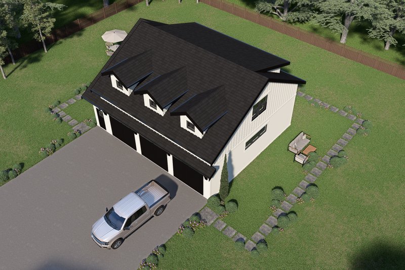 House Blueprint - Exterior - Other Elevation 1 for Barndominium House Plan #1070-272, 1 bath