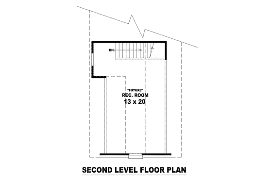 Floor Plan - Other Floor for European House Plan #81-1448 - 3 bed, 2 bath