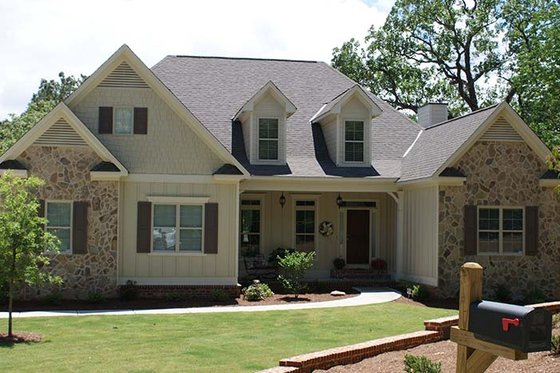 Exterior - Front Elevation 4 for European House Plan #927-273 - 3 bed, 2.5 bath