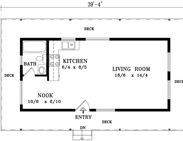 Farmhouse Floor Plan - Main Floor Plan #1-943