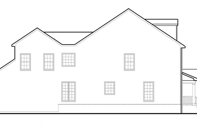 Home Plan - Exterior - Other Elevation 1 for Colonial House Plan #1053-73 - 4 bed, 3 bath
