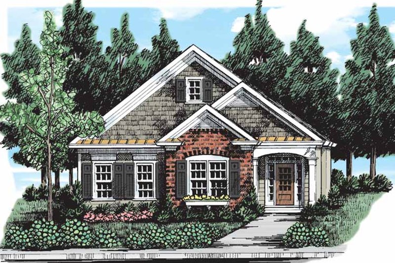 Home Plan - Exterior - Front Elevation 3 for Country House Plan #927-300 - 3 bed, 2 bath