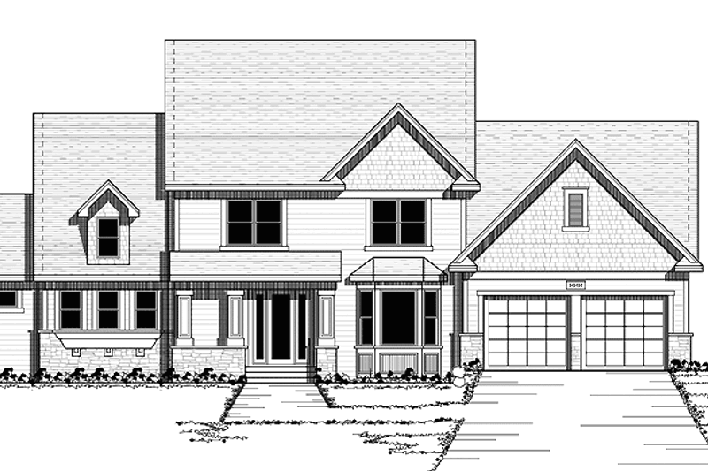 Home Plan - European Exterior - Front Elevation Plan #51-652