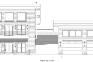 Exterior - Front Elevation 3 for Contemporary House Plan #932-468 - 3 bed, 2 bath