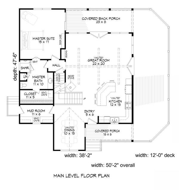 Architectural House Design - Country Floor Plan - Main Floor Plan #932-9