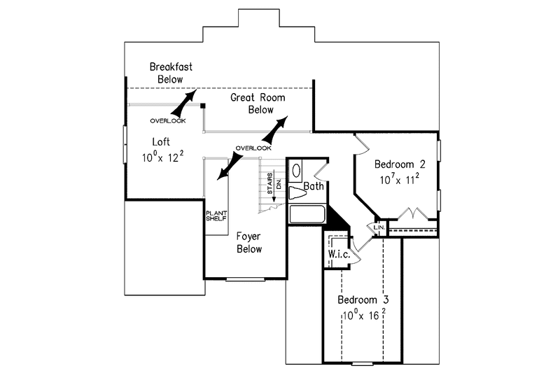 Home Plan - Floor Plan - Upper Floor for Country House Plan #927-56 - 3 bed, 2.5 bath