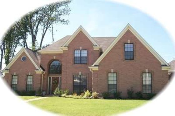 Exterior - Front Elevation for European House Plan #81-1470 - 3 bed, 2.5 bath