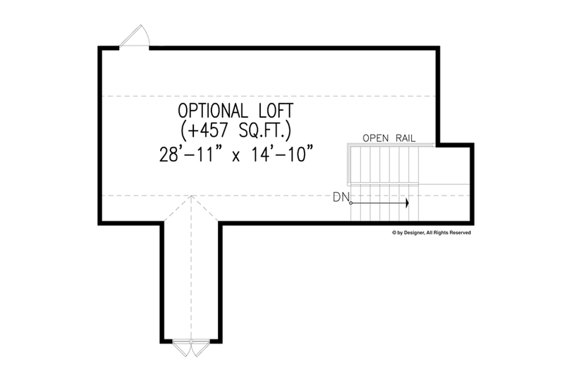 Dream House Plan - Floor Plan - Other Floor for Craftsman House Plan #54-371 - 3 bed, 2 bath