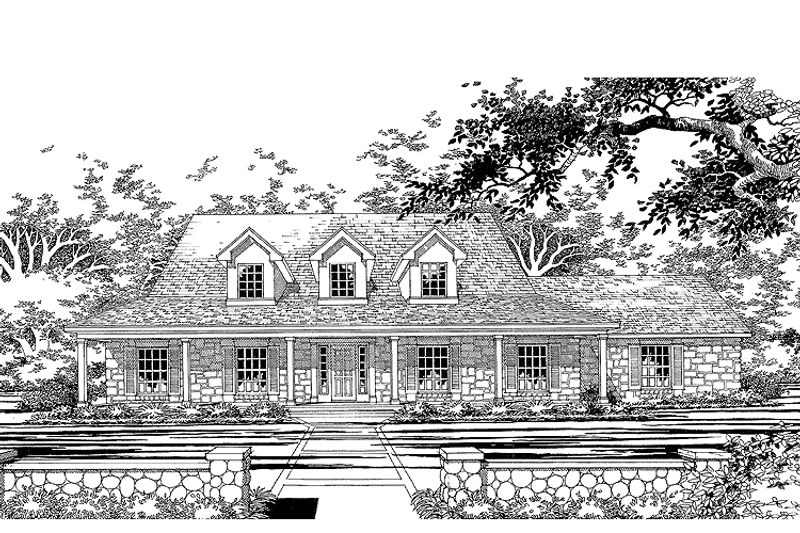 Home Plan - Country Exterior - Front Elevation Plan #472-221