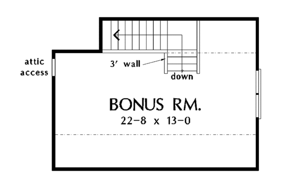 Floor Plan - Other Floor for Country House Plan #929-275 - 3 bed, 2 bath