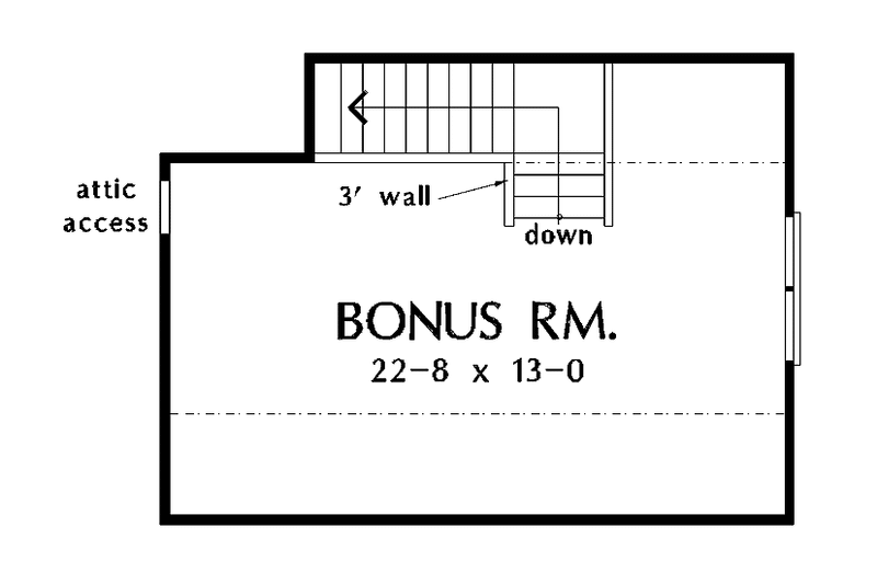 Home Plan - Floor Plan - Other Floor for Country House Plan #929-275 - 3 bed, 2 bath