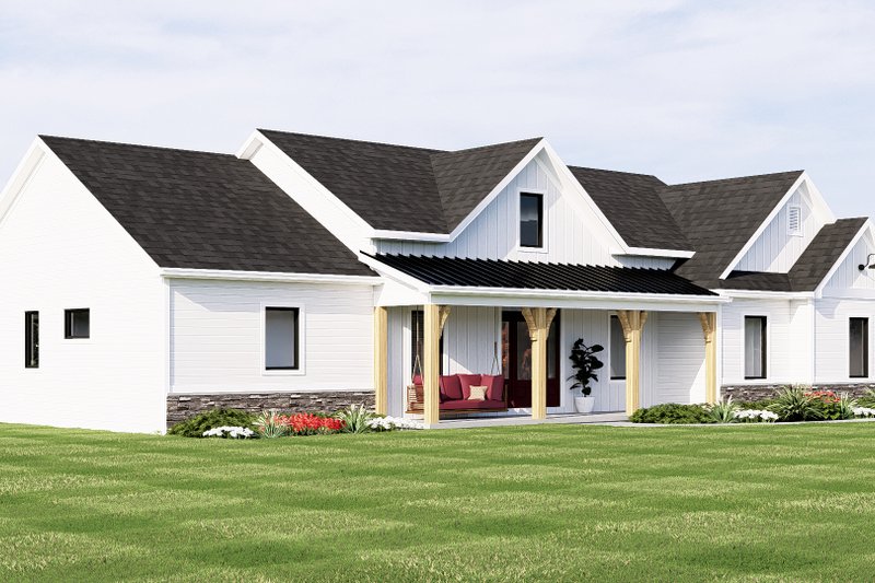 Home Plan - Exterior - Other Elevation 2 for Farmhouse House Plan #1064-123 - 2 bed, 2 bath