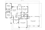 Adobe / Southwestern Style House Plan - 3 Beds 2 Baths 1917 Sq/Ft Plan #1-420 