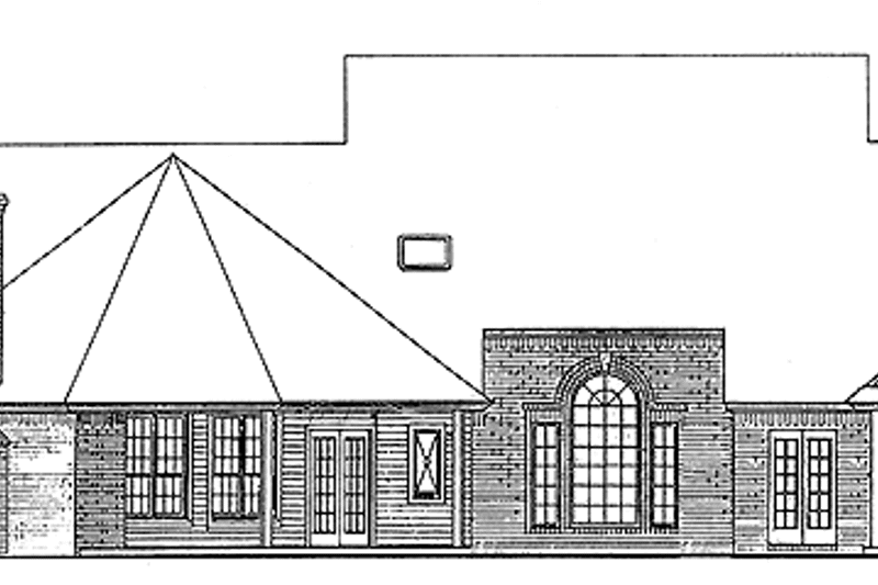 Dream House Plan - Exterior - Rear Elevation for Craftsman House Plan #310-1009 - 4 bed, 2.5 bath