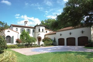 Mediterranean Exterior - Front Elevation Plan #1058-15