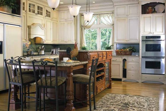 Interior - Kitchen for European House Plan #928-37 - 4 bed, 3 bath
