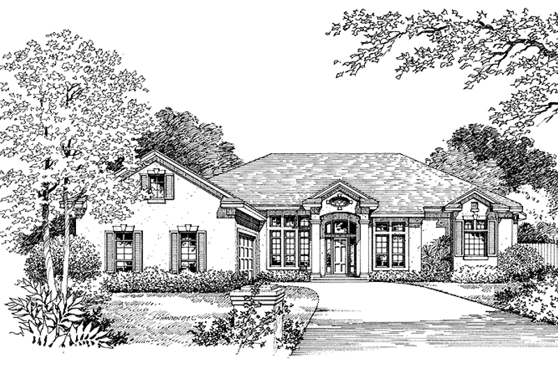 Home Plan - Exterior - Front Elevation 3 for Classical House Plan #417-529 - 4 bed, 3 bath
