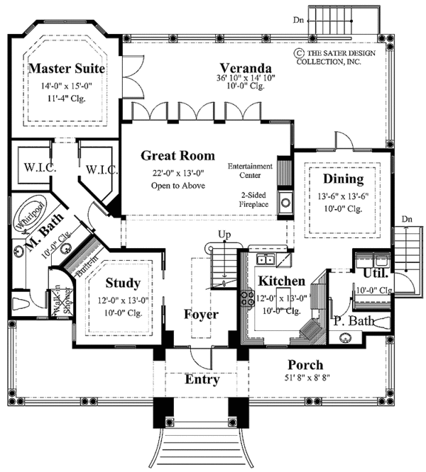 Home Plan - Country Floor Plan - Main Floor Plan #930-147