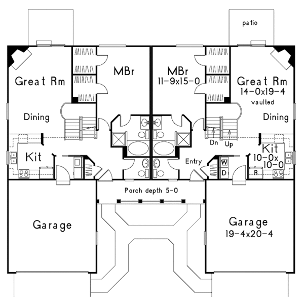 Architectural House Design - Country Floor Plan - Main Floor Plan #57-633