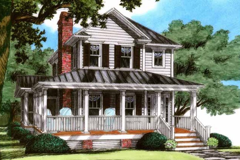House Design - Country Exterior - Front Elevation Plan #991-22