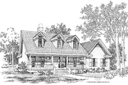 Country Style House Plan - 3 Beds 2 Baths 1561 Sq/Ft Plan #929-222 