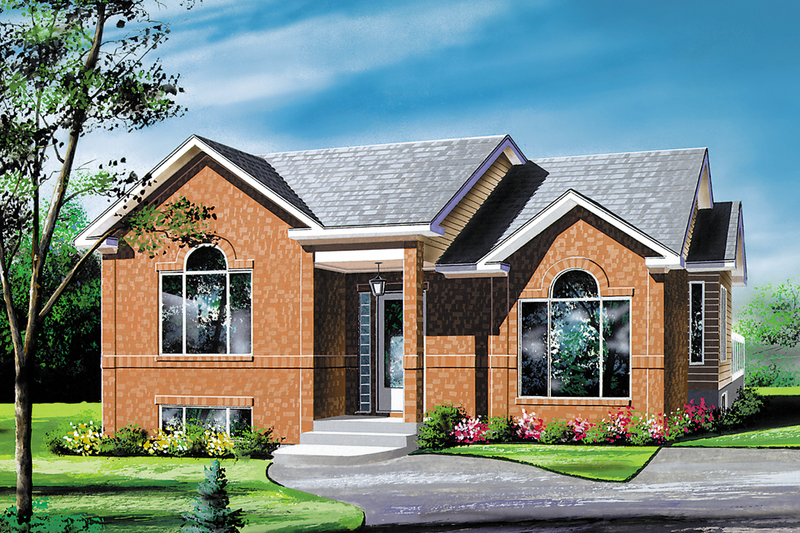 Traditional Style House Plan - 3 Beds 1 Baths 1132 Sq/Ft Plan #25-1017